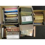 A quantity of antique reference books