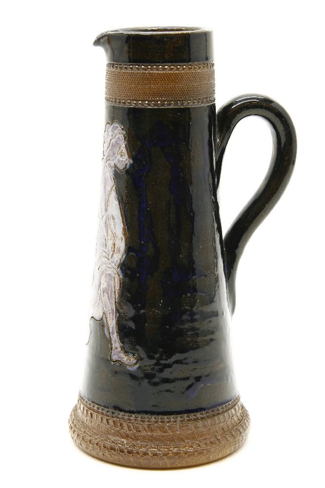 Roger Guerin, 1896 - 1954, signed ceramic jug, 26cm high - Image 2 of 3