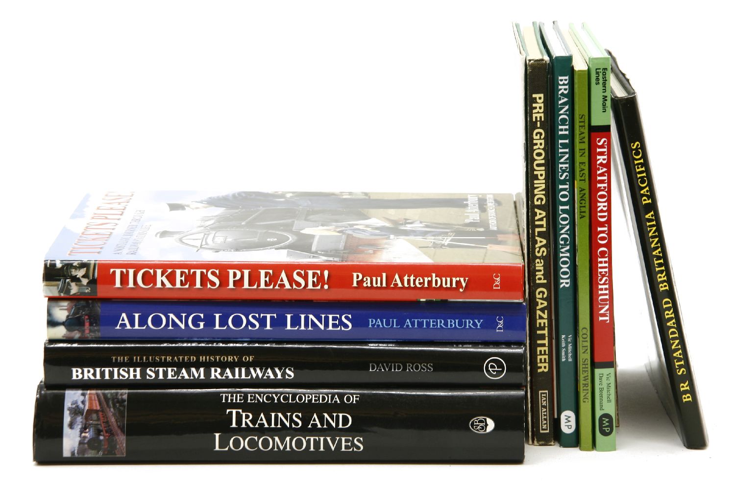 A collection of books on 'transport' to include railway steam trains, vintage cars and mortorcycles
