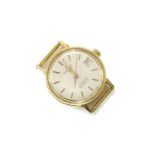 A ladies gold plated Tissot Seastar quartz watch, silvered dial with baton numerals