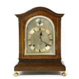 A George Potts of Pall Mall inlaid mahogany bracket clock