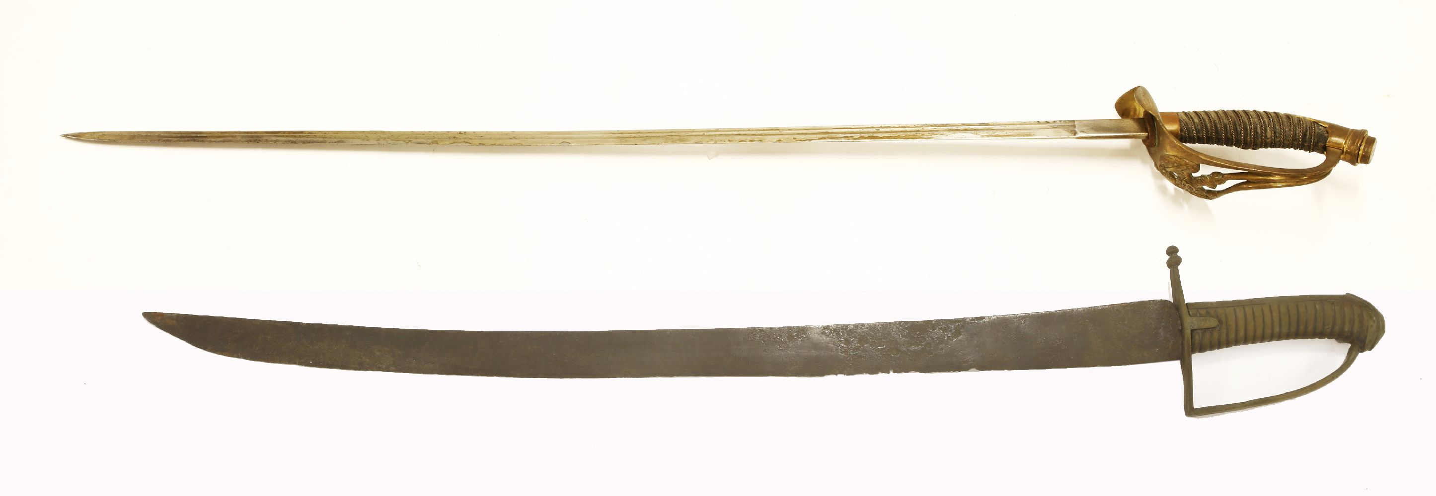 A World War One German officer's sword, 1889, with brass Friedrich Wilhelm cypher and eagle hilt, - Image 2 of 4