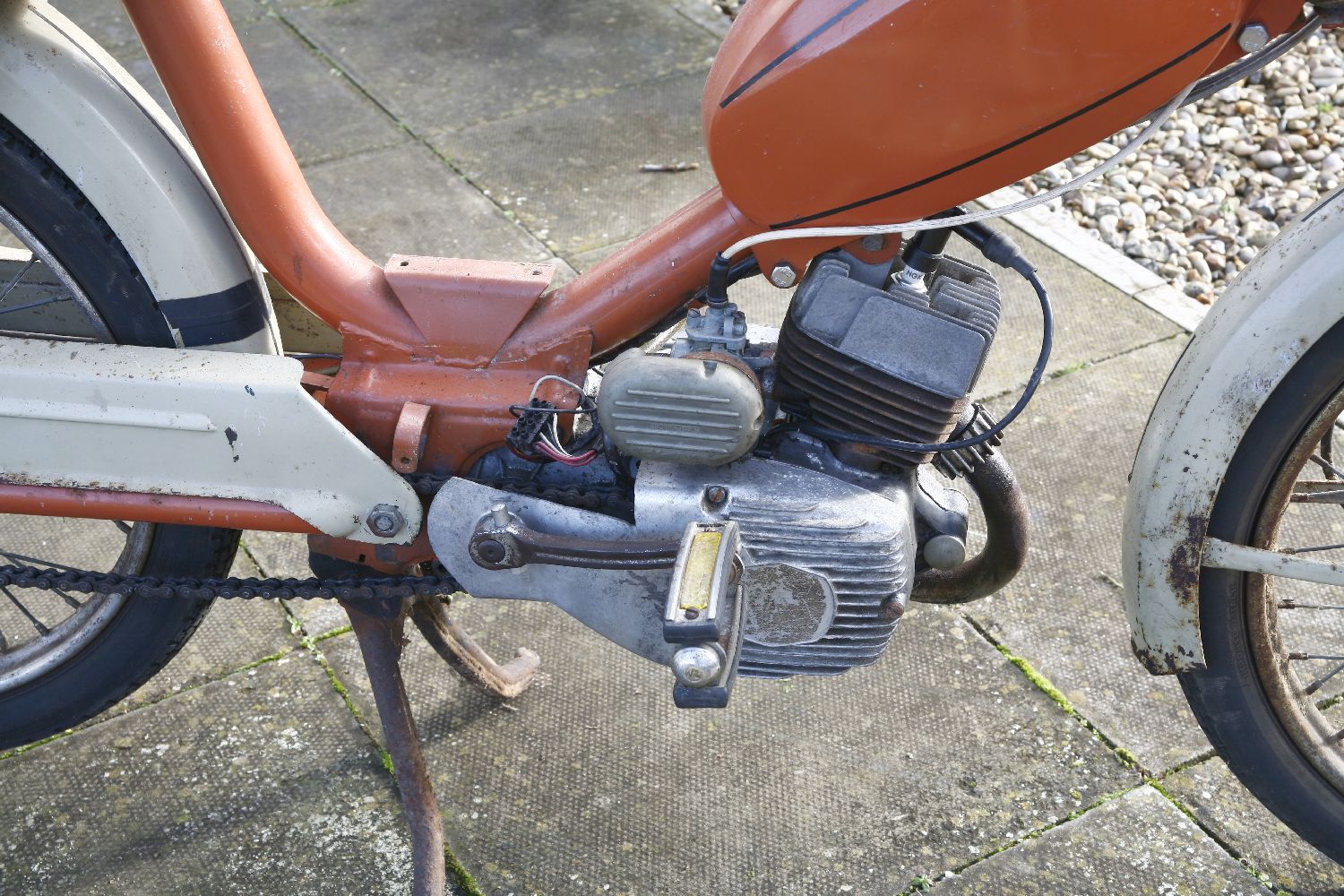 A 1973 Garelli 49cc pedal moped,first registered 30th April 1973, registration number AOO 129LHas - Image 4 of 7