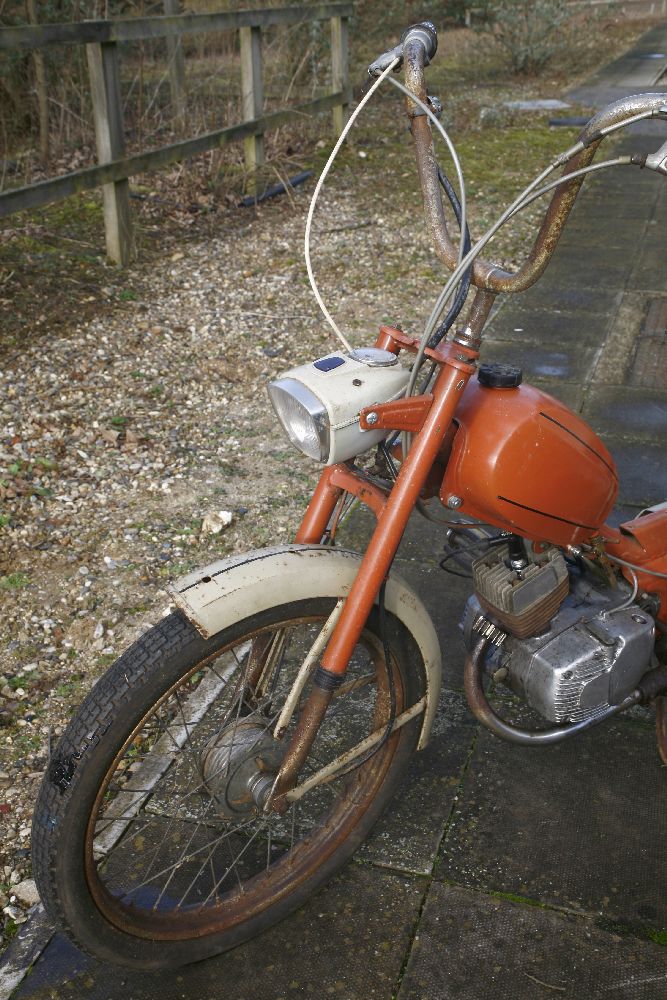 A 1973 Garelli 49cc pedal moped,first registered 30th April 1973, registration number AOO 129LHas - Image 3 of 7