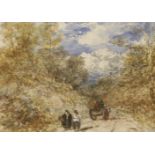 David Cox OWS (1783-1859)WELSH LANESigned and dated 1851 l.l., watercolour over pencil26 x 36cm