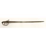 A Victorian 1822 pattern officer's sword, inscribed 'J B Johnstone, Sackville St', the foliate