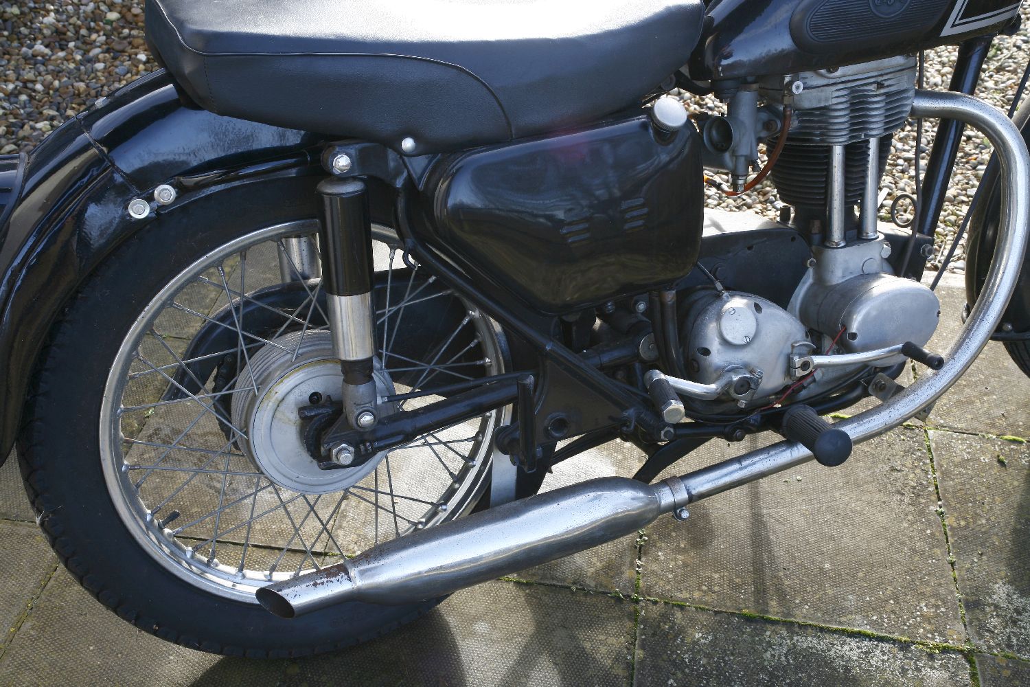 A 1959 AJS 350 Single motorcycle,first registered 3rd March 1959, registration 164 JHA, chassis - Image 9 of 10