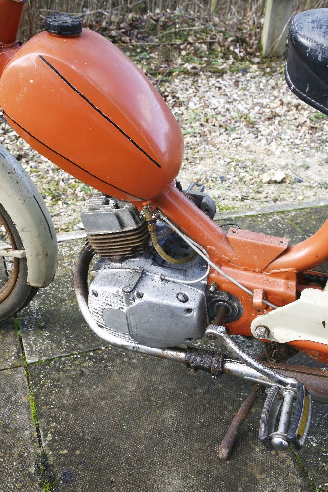 A 1973 Garelli 49cc pedal moped,first registered 30th April 1973, registration number AOO 129LHas - Image 2 of 7