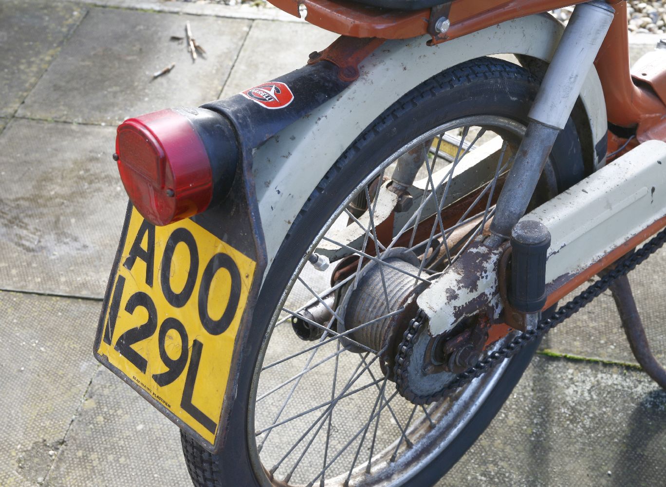 A 1973 Garelli 49cc pedal moped,first registered 30th April 1973, registration number AOO 129LHas - Image 5 of 7