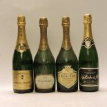 Assorted to include: Etienne Dumont Champagne, N/V, one bottle; Cuvée Du President, Blanc de Blancs,