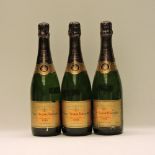 Veuve Cliquot Ponsardin, 1998, three bottles