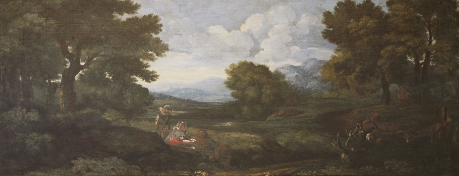 Attributed to Crescenzio Onofri (Italian, 1632-1712)THE REST ON THE FLIGHT TO EGYPT;A LANDSCAPE WITH - Image 4 of 6