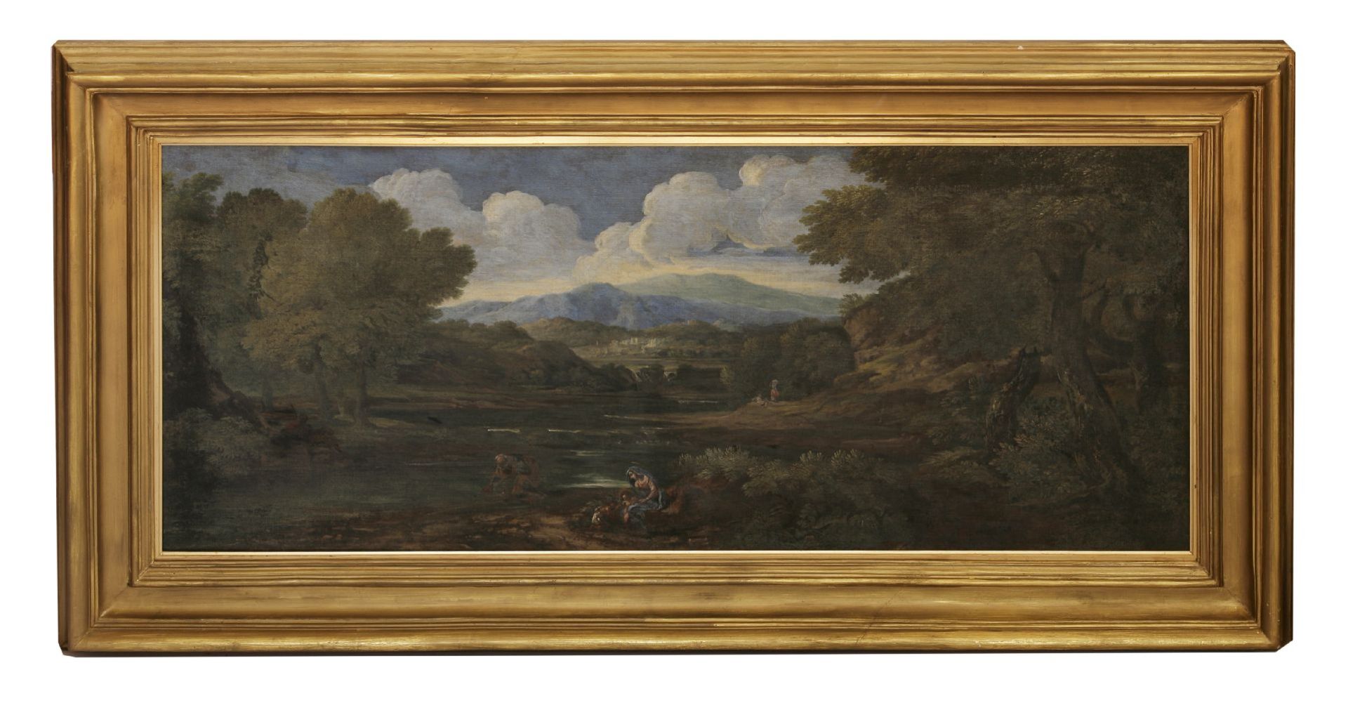 Attributed to Crescenzio Onofri (Italian, 1632-1712)THE REST ON THE FLIGHT TO EGYPT;A LANDSCAPE WITH - Image 2 of 6