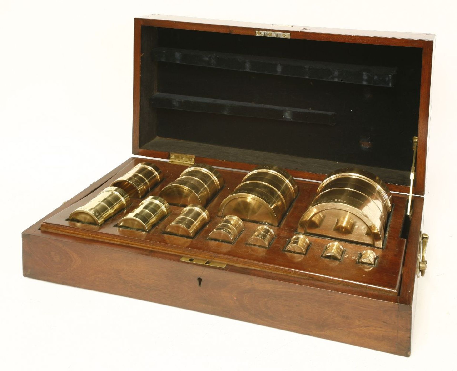 A set of twelve brass apothecary measures,by 'W & T Avery 14,15 & 16 Cow Cross Street, London EC', - Image 2 of 2