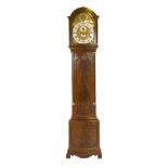 A George III mahogany longcase clock,by John Harding, London, the arched brass dial with