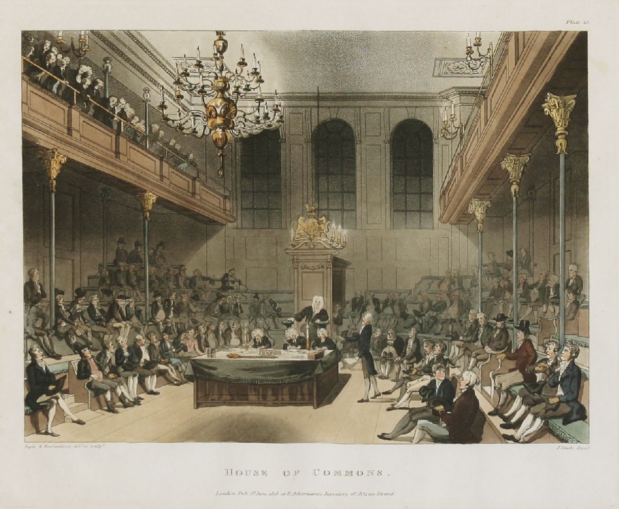 After Thomas Rowlandson (1756-1827) andAugustus Charles Pugin (1762-1832)VAUXHALL GARDEN;GUILDHALL; - Image 5 of 18