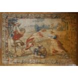 A Brussels mythological tapestry,The Story of Venus: Venus saves Aeneas from the wrath of