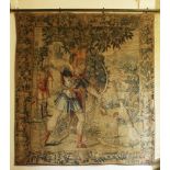 A Brussels mythological tapestry,The Labours of Hercules (3): Hercules and the Stymphalian Birds,