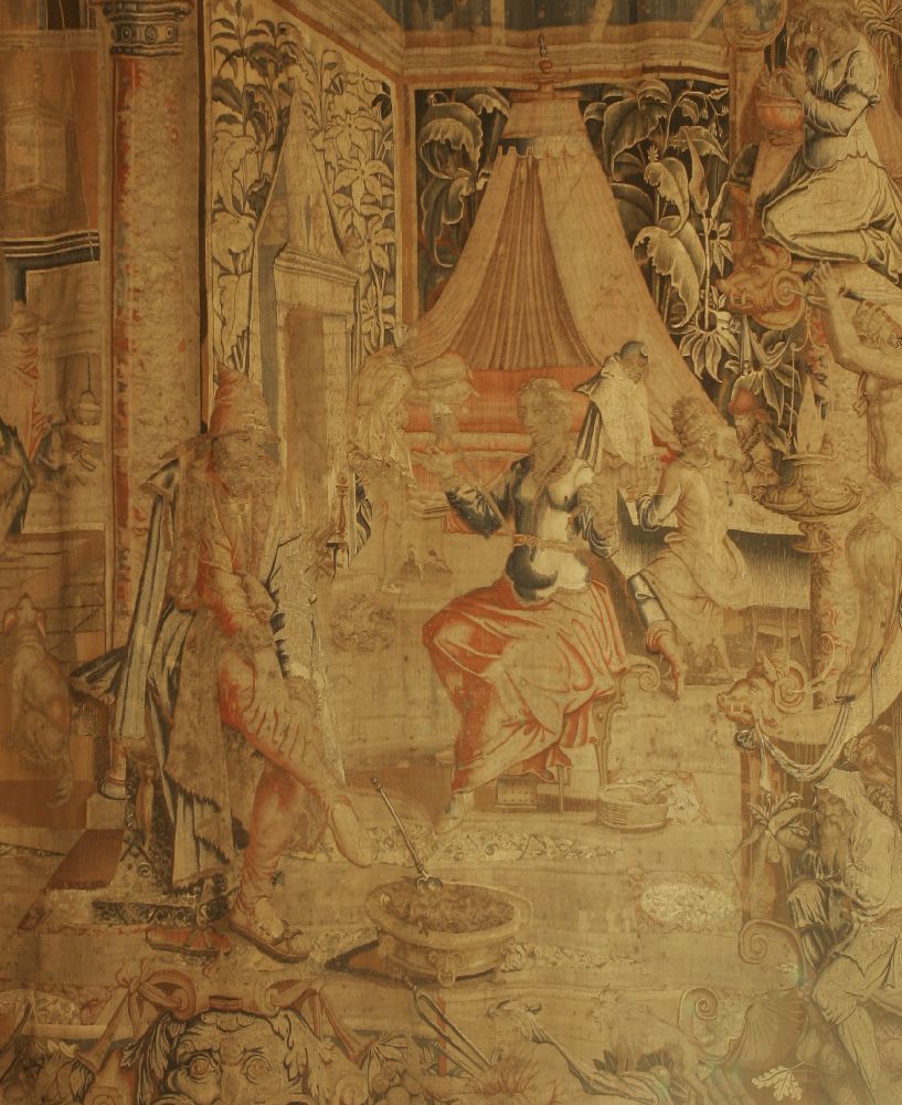 A Florentine allegorical tapestry, emblematic of winter, early 17th century, after Alessandro