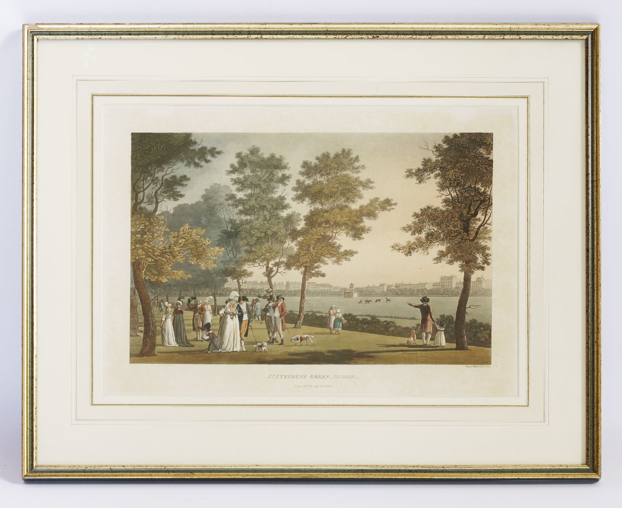 James Malton (1761-1803)ST STEPHEN'S GREEN, DUBLINHand-coloured aquatint, published 1796image 25 x - Image 2 of 3