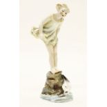 A Royal Worcester F G Doughty porcelain figure,'Sea Breeze', No. 3008, 21.5cm high