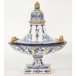 An Italian urn and cover, 31cm high