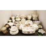 A quantity of 19th century and later teawares, other ceramics, etc