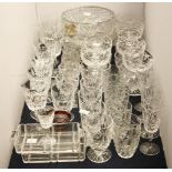 Glassware, to include Waterford bowls, wine glasses and tumblers etc