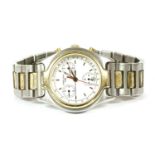 A gentlemen's bi-colour stainless steel Certina quartz DS bracelet watch, case number 7070 7170
