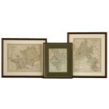 Three county maps, 19th century, Hertfordshire, Oxfordshire and Huntingdonshire (3)