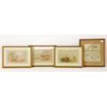 James Stinton3 STUDIES OF PHEASANTS AND GROUSEWatercolour, each 14 x 22cmtogether with three
