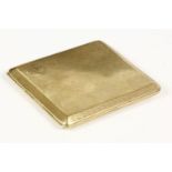 A 9ct gold cigarette case, with milled deocration