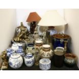 A collection of various china and glassware, to include a small Doulton vase, together with a