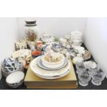 Oriental blue and white wares, commemorative cups, Royal Doulton and other decorative wares