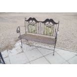 A 19th century style garden bench