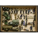 Toy soldiers and vehicles: to include the ARP series 'Decontamination Unit' by Taylor and Barrett, 2