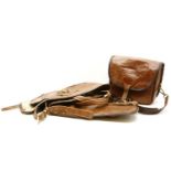 A soft leather sleeve 'Wildfang' gun and cartridge bag, by Wildfang design