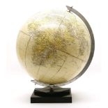 A large Phillips globe, 43cm high