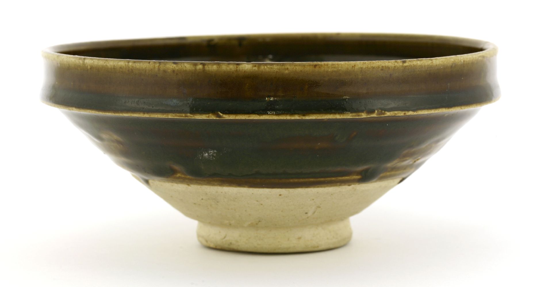 A Chinese Henan kiln black-glazed bowl,Song dynasty, 12th/13th century, of circular form on a - Image 2 of 3