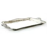 A rectangular silver two handled tray, by Roberts and Belk, Sheffield 1927, 120oz approximately,