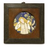 A Morris & Co. tile fragment depicting Thisbe,designed by Edward Burne-Jones in 1861-62, from