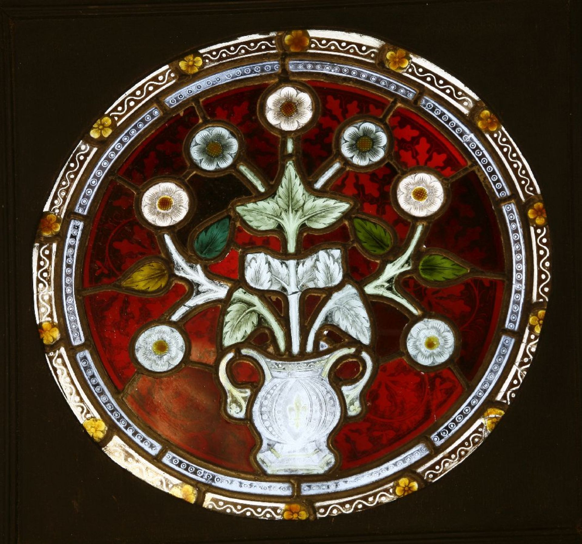Two stained glass panels,attributed to A W N Pugin and possibly manufactured by Hardman & Co.,41 and - Image 2 of 3