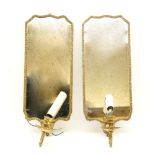 A pair of Vaughan of Chelsea Harbour mirror backed wall lights, 49 cm high