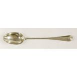 A George II silver Hanoverian pattern basting spoon,Richard Pargeter, London 1734,the back of the