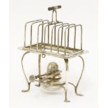 An Asprey & Co. silver 'Everhot' toast rack, Asprey & Co., Birmingham 1913,the seven bar toast