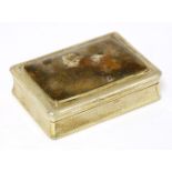 A George IV silver gilt and polished snuff box,Charles Rawling and William Summers, London 1829,of
