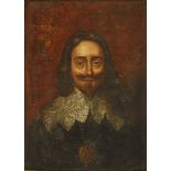 After Sir Anthony Van DyckPORTRAIT OF KING CHARLES I, BUST LENGTHOil on canvas laid down on