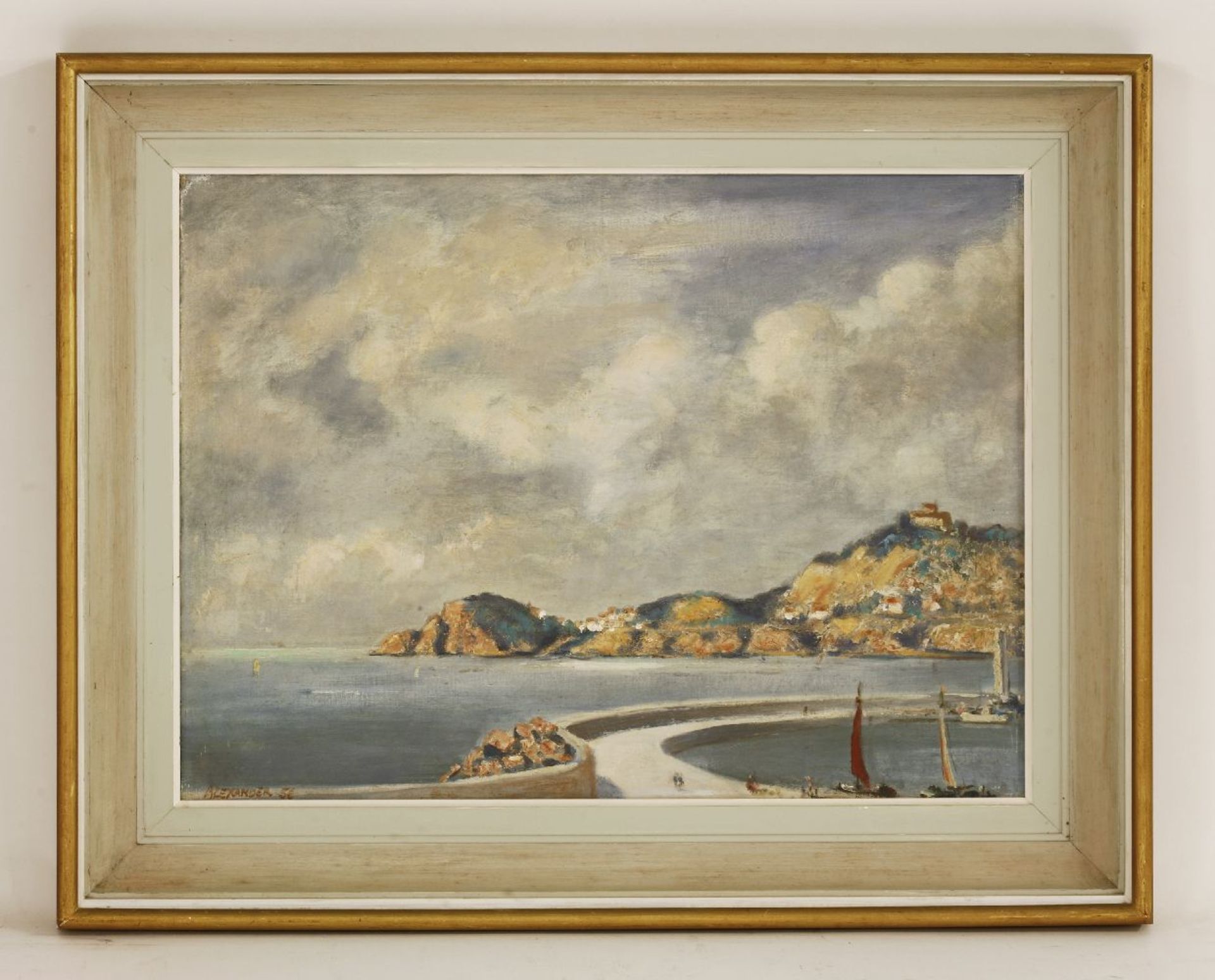 *Earl Alexander of Tunis (1891-1969)COSTA BRAVASigned and dated '56 l.l., also signed, inscribed ' - Image 2 of 5
