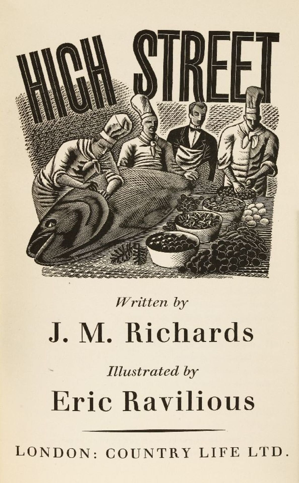 Eric Ravilious and J M Richards HIGH STREETfirst edition, from an edition of 2000 unnumbered - Image 2 of 5