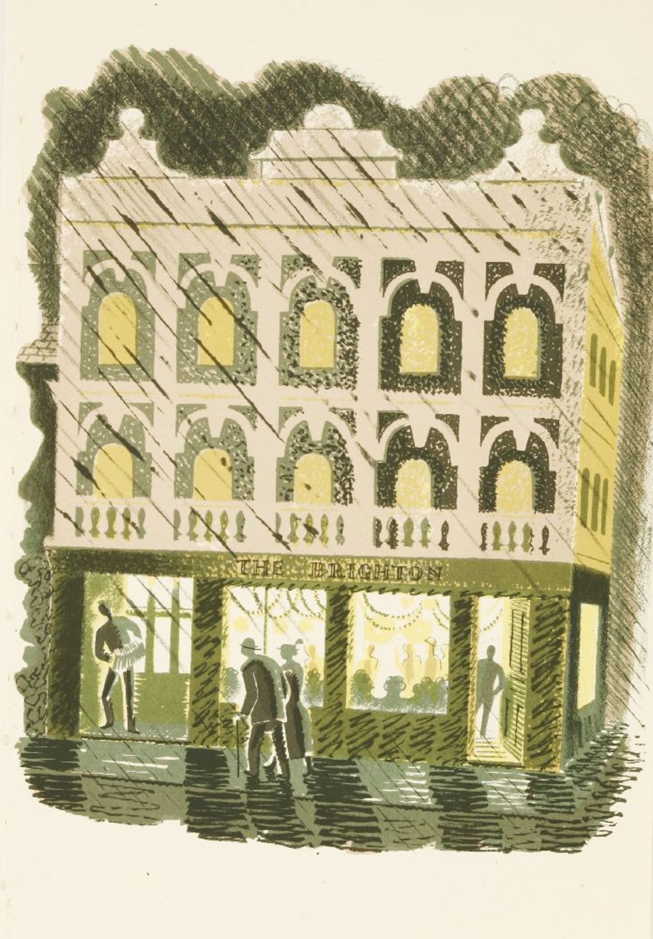 Eric Ravilious (1903-1942)'THE BRIGHTON'Lithograph, from 'High Street', c.193823 x 15cm, unframed